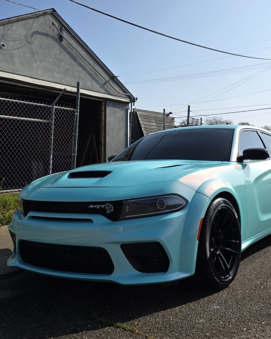 Turquoise Dodge Charger